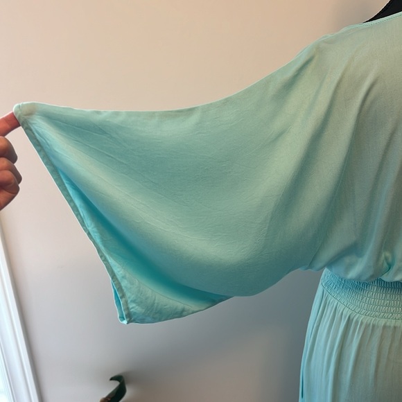 Babaton teal xs smocked dress - Picture 3 of 7